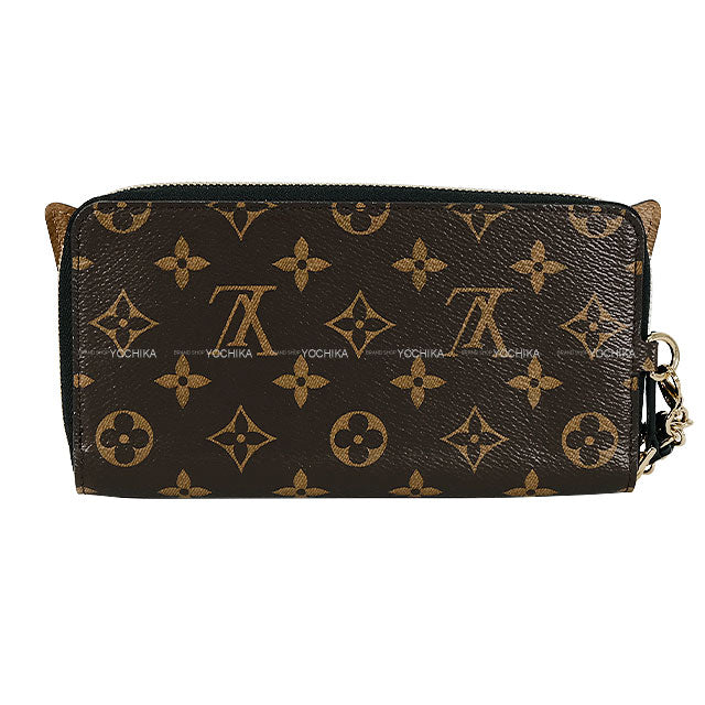 2020 Cruise Collection LOUIS VUITTON long wallet Zippy Wallet Shady Brown Monogram Reverse Gold HW M68796[EXCELLENT][Authentic]