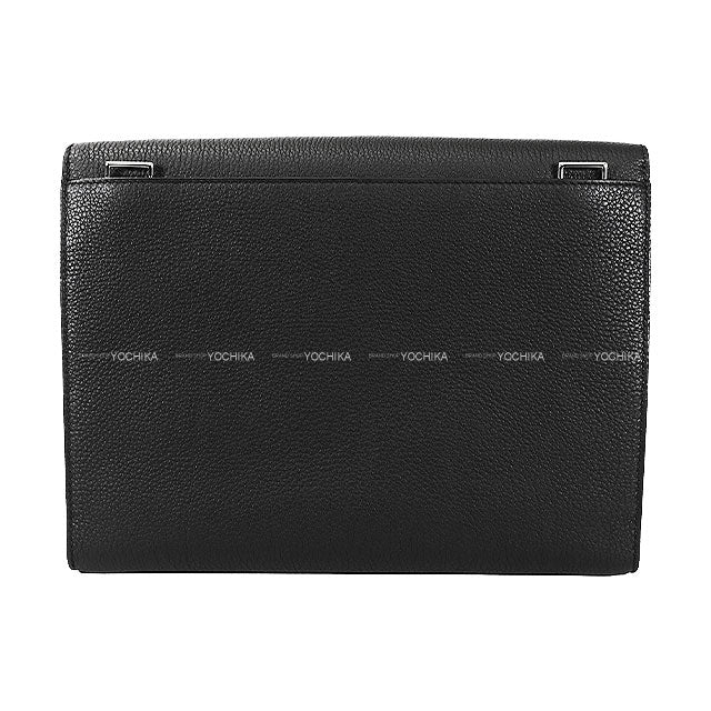 HERMES Business bag Sac a depeches29 Noir (Black) Veau Togo Mat Silver HW Stamp U[EXCELLENT][Authentic]
