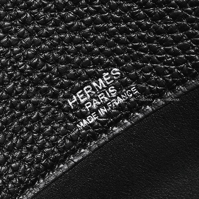 HERMES Business bag Sac a depeches29 Noir (Black) Veau Togo Mat Silver HW Stamp U[EXCELLENT][Authentic]