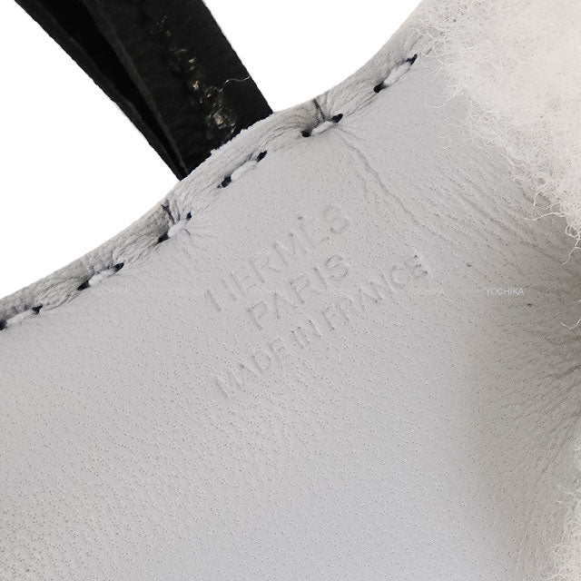 HERMES bag charm Buddy dog Gris Pantin /Noir (Black) Agneau Milo/Mouton Stamp K[BRAND NEW][Authentic]