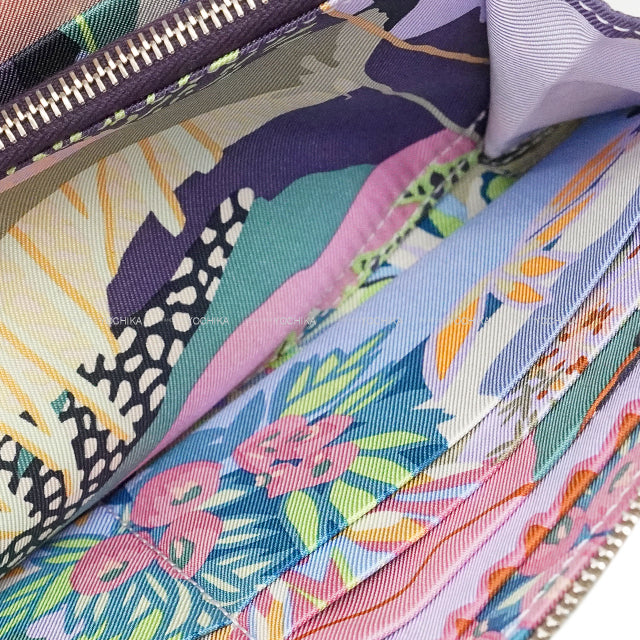 HERMES long wallet Azap Silk'in Long EN LIBERTE! Etoupe Veau Epsom/Veau Barenia/Silk Silver HW Stamp W[BRAND NEW][Authentic]