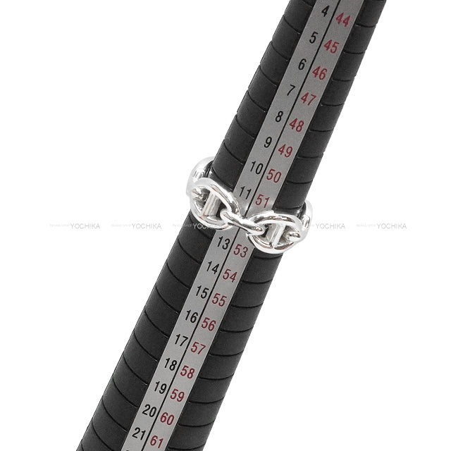 HERMES ring Chaine D'ancre Enchainee PM Silver Silver925 (SV925 Ag925) #52[EXCELLENT][Authentic]