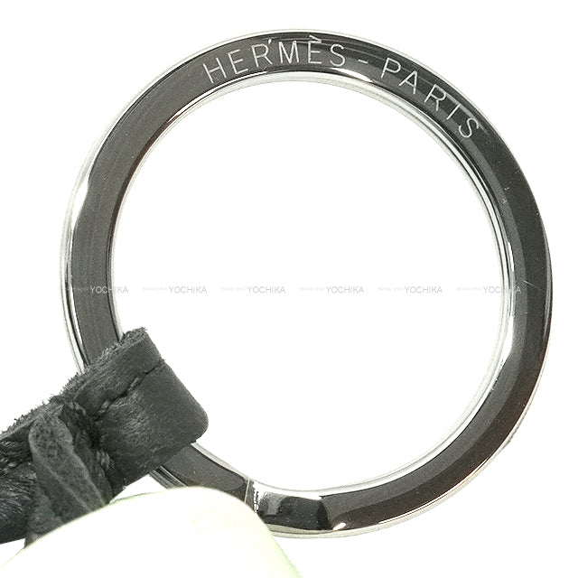 HERMES key ring Carmen Unodos Vert Mangrove/Vert Fizz Agneau Milo Silver HW[BRAND NEW][Authentic]