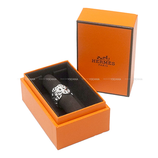 HERMES ring Chaine D'ancre Enchainee GM Silver Silver925 (SV925 Ag925) #51[EXCELLENT][Authentic]
