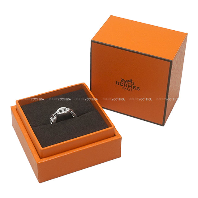 HERMES ring Chaine D'ancre Enchainee PM Silver925 (SV925 Ag925) #53[EXCELLENT][Authentic]