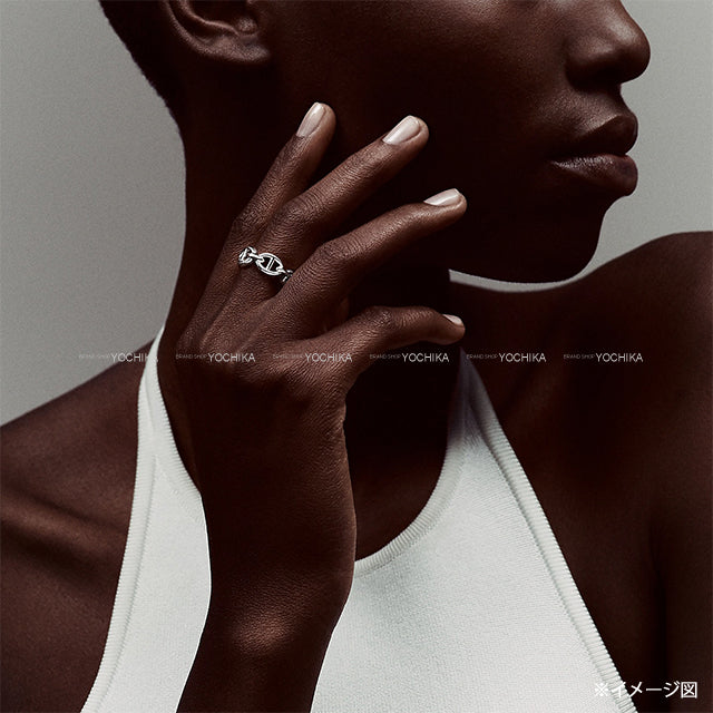 HERMES ring Chaine D'ancre Enchainee PM Silver Silver925 (SV925 Ag925) #51[BRAND NEW][Authentic]