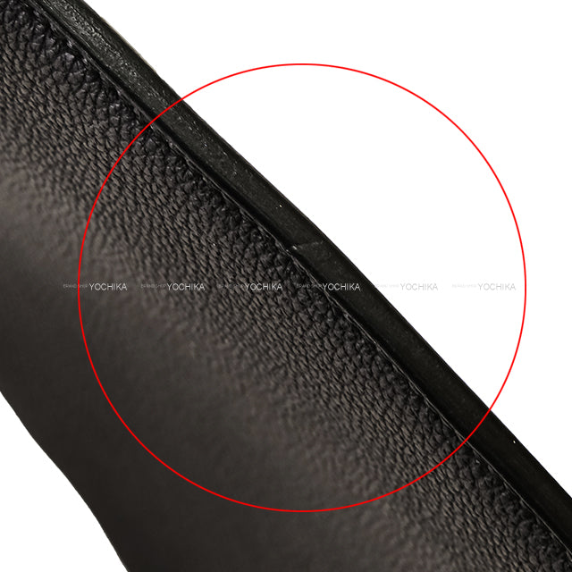 HERMES Clutch bag Caba Vertige 24 Clutch Tricolor Bleu Nuit/Noir (Black)/Vert maquis Veau Togo Silver HW Stamp Y[EXCELLENT][Authentic]