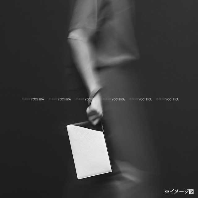 HERMES Clutch bag Caba Vertige 24 Clutch Tricolor Bleu Nuit/Noir (Black)/Vert maquis Veau Togo Silver HW Stamp Y[EXCELLENT][Authentic]