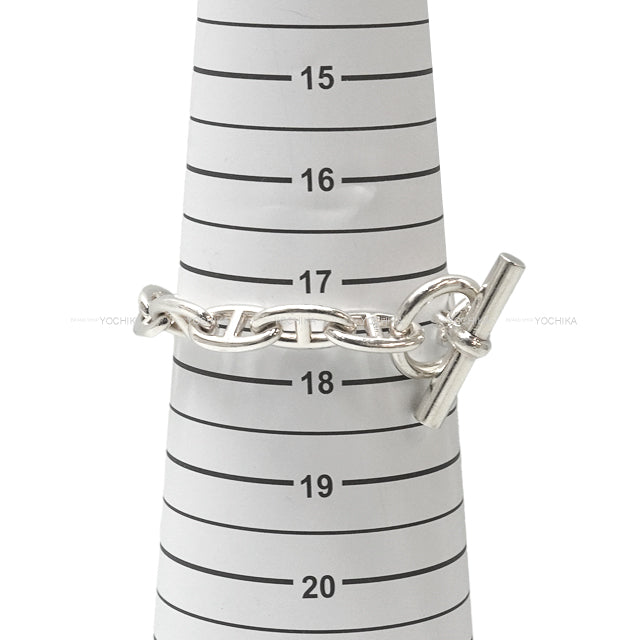 [Pre-loved] HERMES bracelet Chaine D'ancre GM 13 Links Silver Silver925 (SV925 Ag925) 1 frame around 0.8"[USED SA][Authentic]