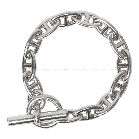 [Pre-loved] HERMES bracelet Chaine D'ancre GM 13 Links Silver Silver925 (SV925 Ag925) 1 frame around 0.8"[USED SA][Authentic]