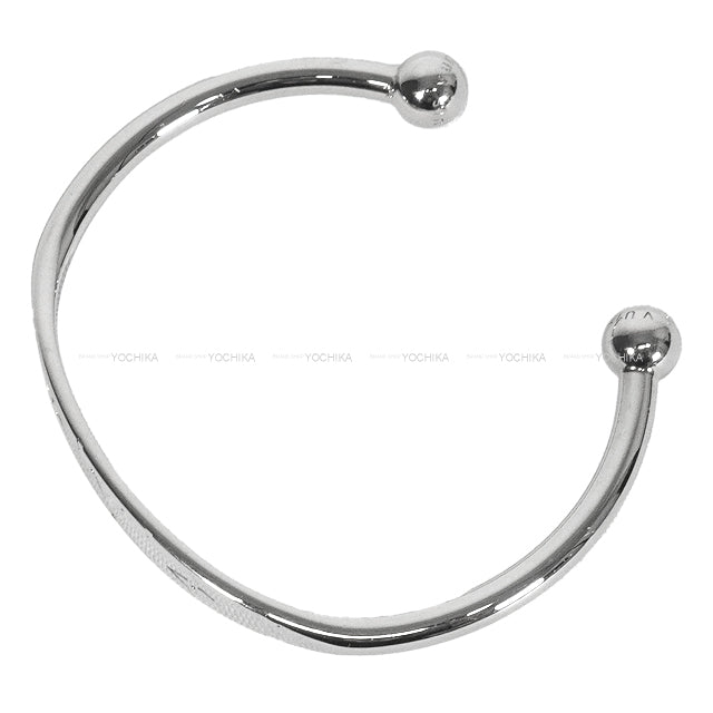 [Pre-loved] LOUIS VUITTON bangle Jonck Monogram M Silver Silver925 (SV925 Ag925) M64839[USED SA][Authentic]