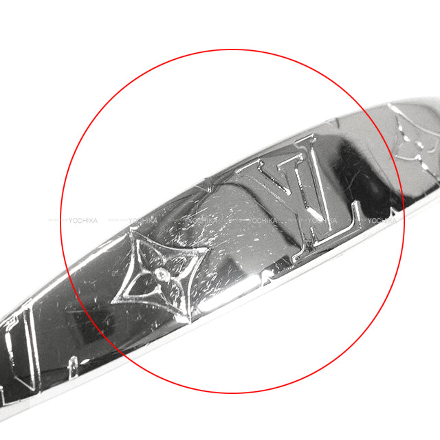 [Pre-loved] LOUIS VUITTON bangle Jonck Monogram M Silver Silver925 (SV925 Ag925) M64839[USED SA][Authentic]
