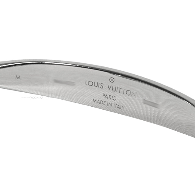 [Pre-loved] LOUIS VUITTON bangle Jonck Monogram M Silver Silver925 (SV925 Ag925) M64839[USED SA][Authentic]