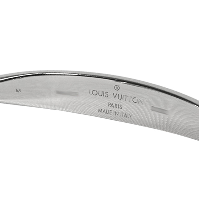 [Pre-loved] LOUIS VUITTON bangle Jonck Monogram M Silver Silver925 (SV925 Ag925) M64839[USED SA][Authentic]