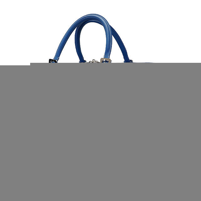[Pre-loved] GOYARD Boston bag Bowling 55 Blue PVC coated canvas Silver HW[LIKE NEW][Authentic]