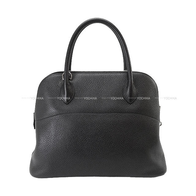 [Pre-loved] HERMES Shoulder bag Bolide31 Noir (Black) Taurillon Clemence Silver HW Stamp Z[USED SA][Authentic]