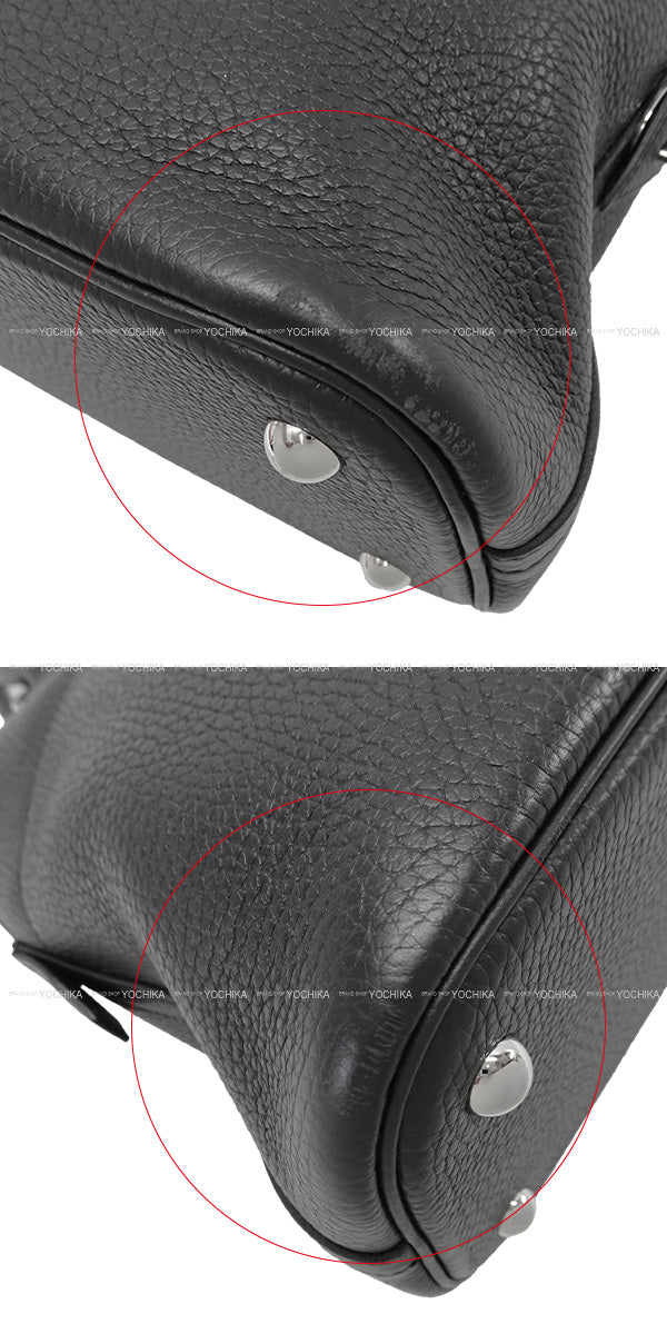 [Pre-loved] HERMES Shoulder bag Bolide31 Noir (Black) Taurillon Clemence Silver HW Stamp Z[USED SA][Authentic]