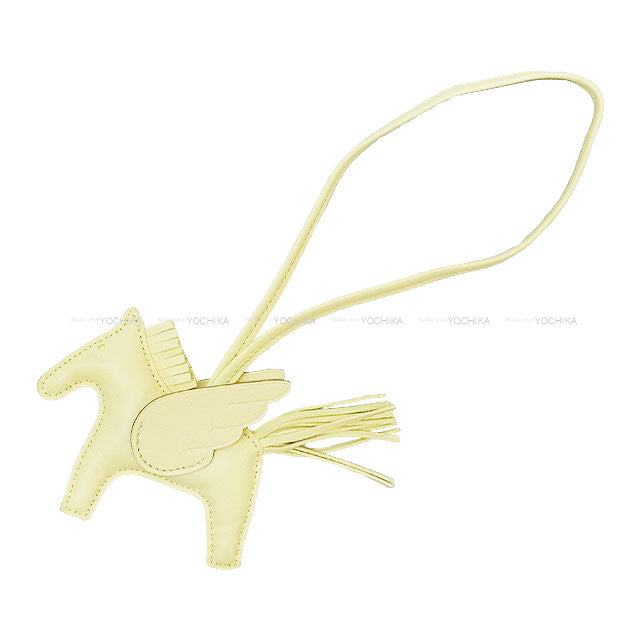 [Pre-loved] HERMES bag charm Rodeo Pegasus PM Jaune Milton Agneau Milo/Veau Swift Stamp W[LIKE NEW][Authentic]