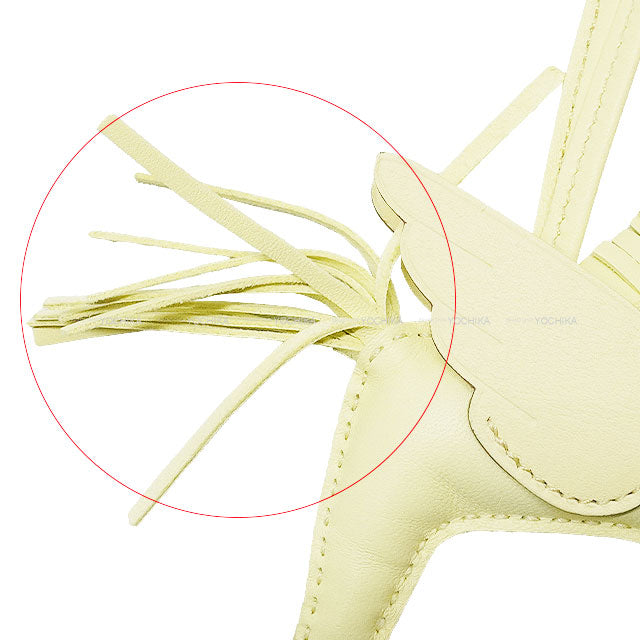 [Pre-loved] HERMES bag charm Rodeo Pegasus PM Jaune Milton Agneau Milo/Veau Swift Stamp W[LIKE NEW][Authentic]