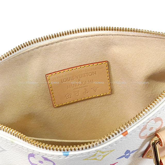 LOUIS VUITTON Shoulder bag LV×TM Murakami Takashi Speedy Bandouliere 25 Blanc (White) /Multi Color Monogram Canvas Gold HW M13085[EXCELLENT][Authentic]