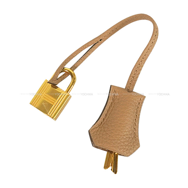 [Pre-loved] HERMES Handbag Birkin25 Chai Veau Togo Gold HW Stamp U[LIKE NEW][Authentic]