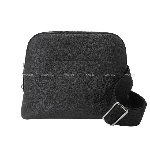 HERMES Shoulder bag Bolide Messenger Noir (Black) Veau Togo Silver HW Stamp K[ALMOST NEW][Authentic]
