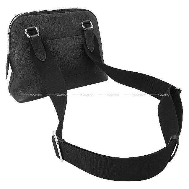 HERMES Shoulder bag Bolide Messenger Noir (Black) Veau Togo Silver HW Stamp K[ALMOST NEW][Authentic]