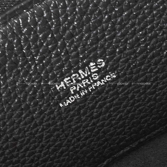 HERMES Shoulder bag Bolide Messenger Noir (Black) Veau Togo Silver HW Stamp K[ALMOST NEW][Authentic]