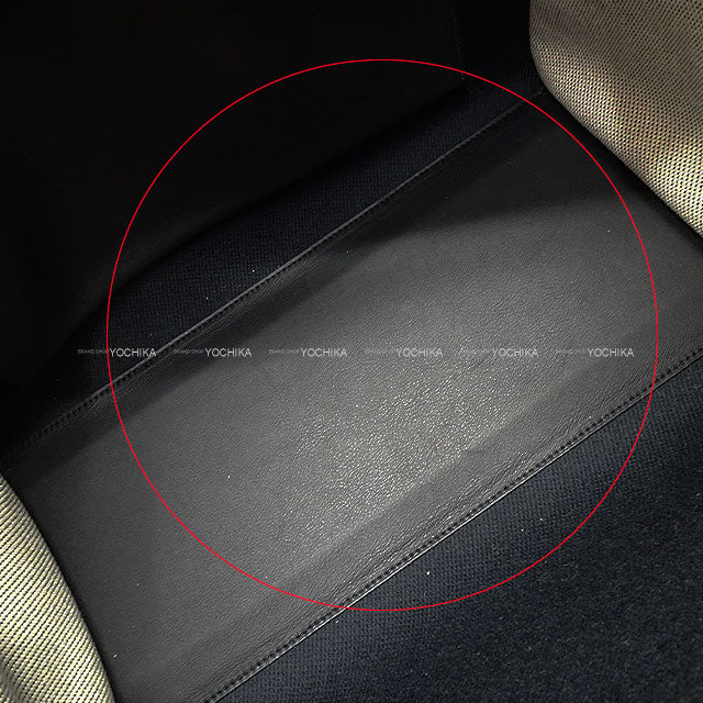 [Pre-loved] HERMES Handbag Birkin35 Fray Fray Noir (Black) /Ecru Toile Twill H/Veau Swift Silver HW Stamp U[LIKE NEW][Authentic]