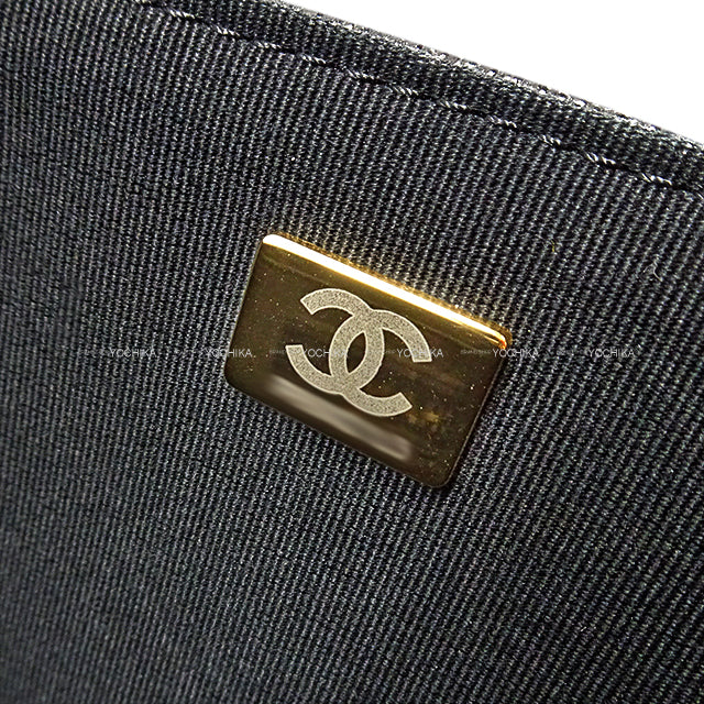 [Pre-loved] CHANEL Shoulder bag Jumbo Matelasse XXL 40 COCO mark Chain With twilly Noir (Black) Graind Calf(Caviarskin) Gold HW[LIKE NEW][Authentic]