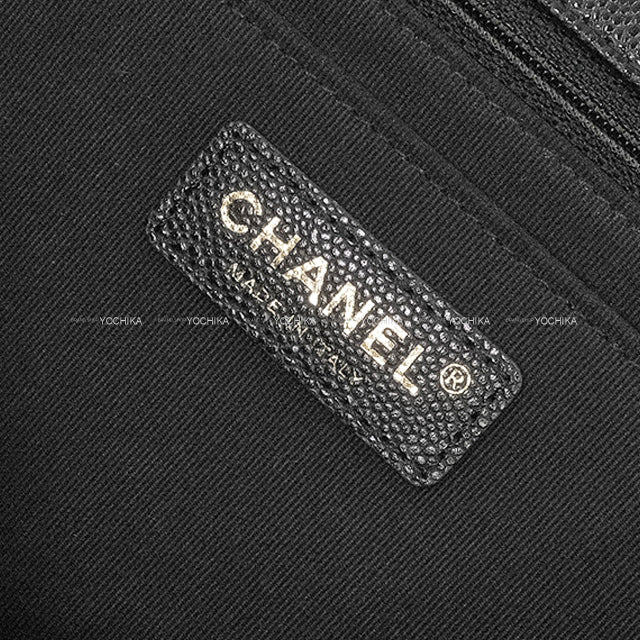 [Pre-loved] CHANEL Shoulder bag Jumbo Matelasse XXL 40 COCO mark Chain With twilly Noir (Black) Graind Calf(Caviarskin) Gold HW[LIKE NEW][Authentic]