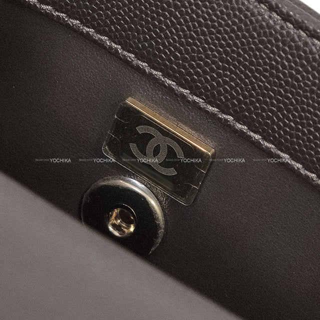 CHANEL Shoulder bag Matelasse Coco Handle Top Handle XS 24 chain Brown Graind Calf(Caviarskin) Champagne Gold HW A92990[BRAND NEW][Authentic]