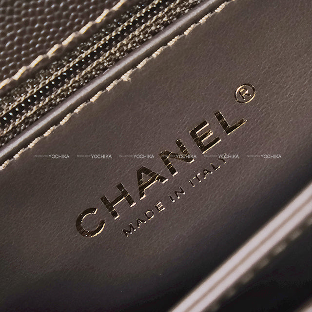 CHANEL Shoulder bag Matelasse Coco Handle Top Handle XS 24 chain Brown Graind Calf(Caviarskin) Champagne Gold HW A92990[BRAND NEW][Authentic]