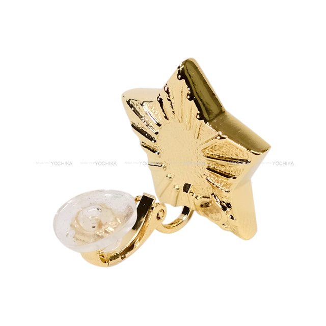 CHANEL earrings COCO mark Rhinestone Star Blanc (White)/Gold Gold HW ABC401[BRAND NEW][Authentic]