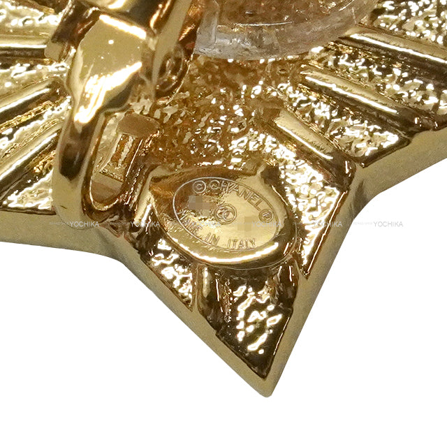 CHANEL earrings COCO mark Rhinestone Star Blanc (White)/Gold Gold HW ABC401[BRAND NEW][Authentic]