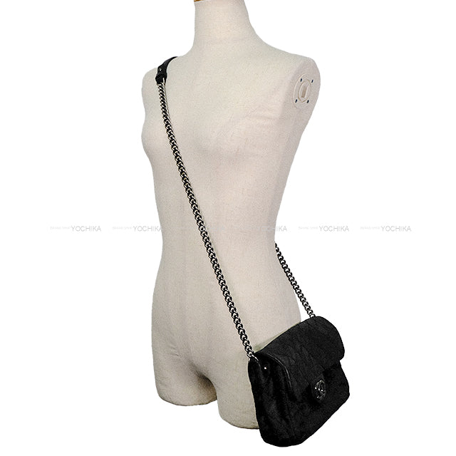 [Pre-loved] CHANEL Shoulder bag Matelasse COCO mark Wild Stitch Chain Shoulder Noir (Black) coated lambskin Antique Silver HW[USED SA][Authentic]