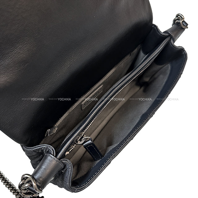 [Pre-loved] CHANEL Shoulder bag Matelasse COCO mark Wild Stitch Chain Shoulder Noir (Black) coated lambskin Antique Silver HW[USED SA][Authentic]