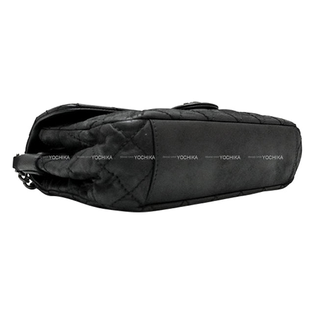 [Pre-loved] CHANEL Shoulder bag Matelasse COCO mark Wild Stitch Chain Shoulder Noir (Black) coated lambskin Antique Silver HW[USED SA][Authentic]