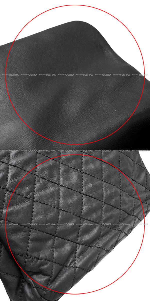 [Pre-loved] CHANEL Shoulder bag Matelasse COCO mark Wild Stitch Chain Shoulder Noir (Black) coated lambskin Antique Silver HW[USED SA][Authentic]