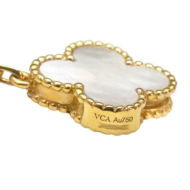 Van Cleef & Arpels necklace Lucky Alhambra long necklace 12 motifs Multi Color K18/Mother of Pearl/Malachite/carnelian/Tiger's Eye VCARD80100[EXCELLENT][Authentic]