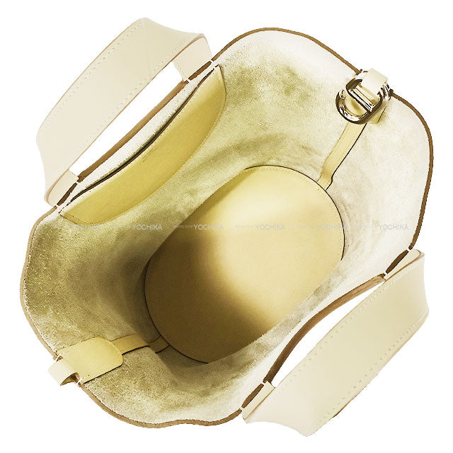 HERMES Handbag In the Loop 23 Craie Taurillon Clemence/Veau Swift Silver HW Stamp K[BRAND NEW][Authentic]