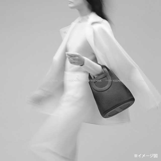 HERMES Handbag In the Loop 23 Craie Taurillon Clemence/Veau Swift Silver HW Stamp K[BRAND NEW][Authentic]