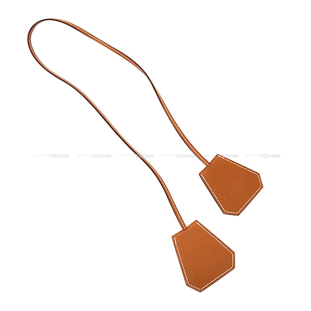 HERMES Hat Clip Capucine Gold Veau Epsom[BRAND NEW][Authentic]