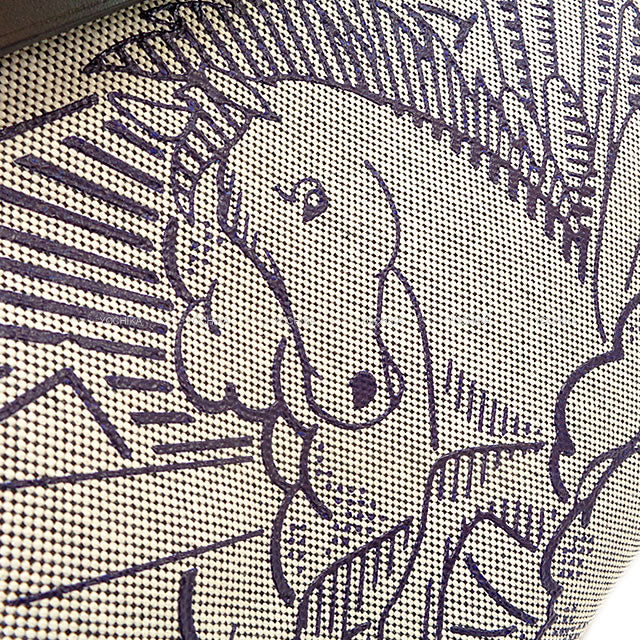 HERMES Shoulder bag HerBag Zip 31 PM PEGASE POP Blue Indigo/Noir (Black) Toile H/Vache Hunter Silver HW Stamp Y[EXCELLENT][Authentic]