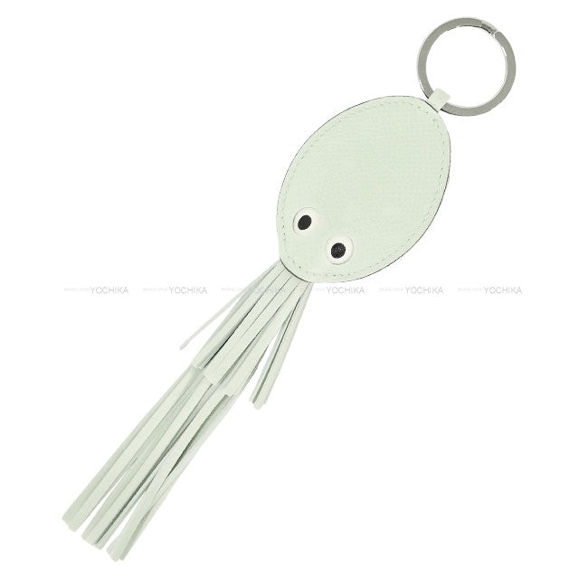 HERMES bag charm Pulp Octopus Vert Fizz Veau Epsom/Stainless steel Stamp W[BRAND NEW][Authentic]
