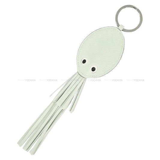 HERMES bag charm Pulp Octopus Vert Fizz Veau Epsom/Stainless steel Stamp W[BRAND NEW][Authentic]