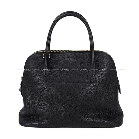 HERMES Shoulder bag Bolide31 Noir (Black) Taurillon Clemence Gold HW Stamp C[EXCELLENT][Authentic]