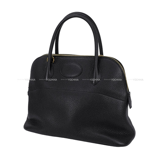 HERMES Shoulder bag Bolide31 Noir (Black) Taurillon Clemence Gold HW Stamp C[EXCELLENT][Authentic]