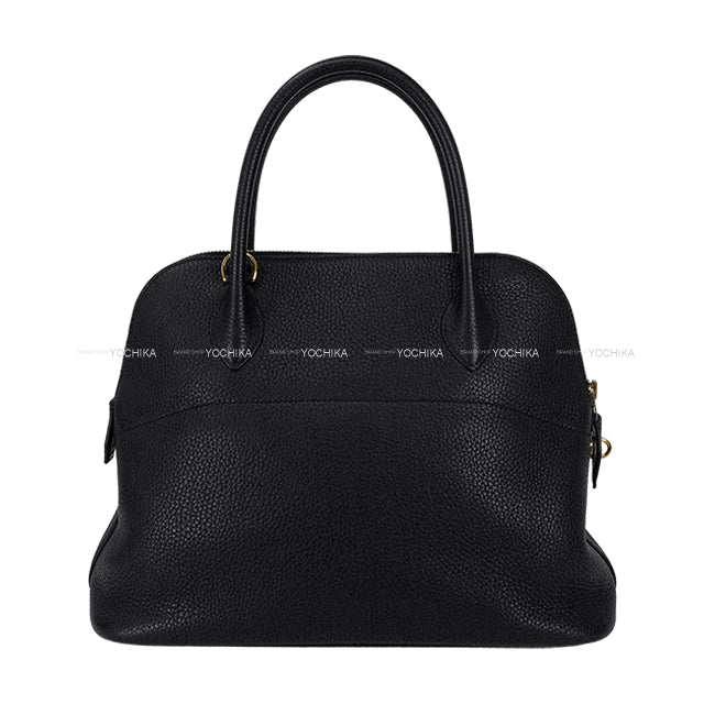 HERMES Shoulder bag Bolide31 Noir (Black) Taurillon Clemence Gold HW Stamp C[EXCELLENT][Authentic]