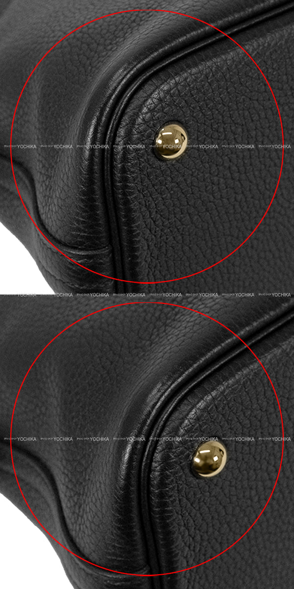 HERMES Shoulder bag Bolide31 Noir (Black) Taurillon Clemence Gold HW Stamp C[EXCELLENT][Authentic]